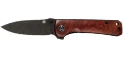 QSP Knife Hawk QS131-O2 Mkuruti Wood, Blackwashed, Navaja
