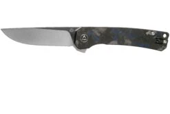 QSP Knife Osprey QS139-G1 Blue Shredded Carbon Fiber, Satin, Navaja