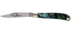 Robert Klaas US Trapper 95mm Blue Poplar Burl 412-1-2MAP-BL-TRS Navaja