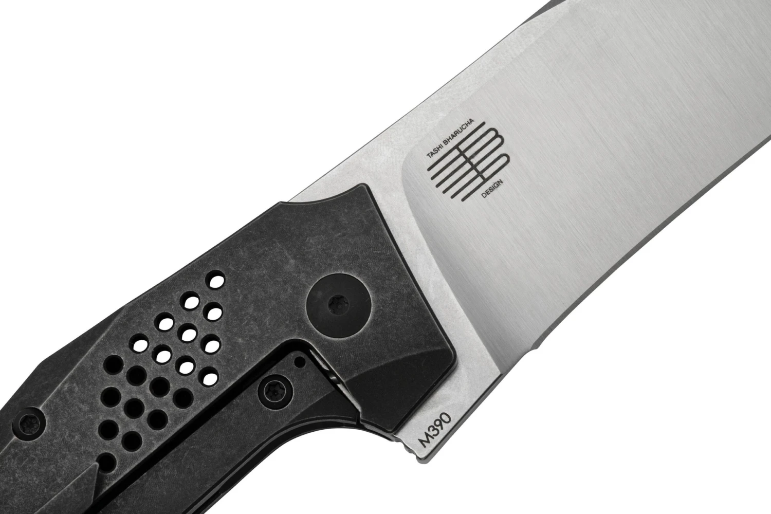 Reate T3500 Black Stonewashed Brass Titanium Navaja, Diseño De Tashi Bharucha 7 Reate T3500 Black Stonewashed Brass Titanium Navaja, Diseño De Tashi Bharucha - Imagen 5