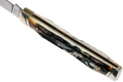 Rough Ryder Doctors Knife Cinnamon Stag RR2158 Damascus Navaja Slipjoint -Viper Ventas RY2158 05 rough ryder