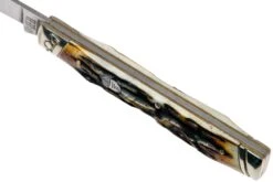 Rough Ryder Doctors Knife Cinnamon Stag RR2158 Damascus Navaja Slipjoint -Viper Ventas RY2158 07 rough ryder