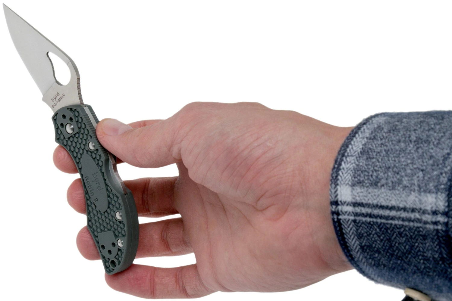 Spyderco Byrd Robin 2 Gris BY10PGY2 Navaja 10 Spyderco Byrd Robin 2 Gris BY10PGY2 Navaja - Imagen 8