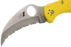 Spyderco Tasman Salt 2 C106SYL2 Navaja, Amarillo -Viper Ventas SPC106SYL2 03 spyderco spc106syl2 03