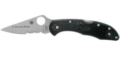 Spyderco Delica 4 Thin Blue Line C11FPSBKBL Navaja