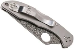 Spyderco C11TIPD Delica 4 Titanium Damascus Navaja -Viper Ventas SPC11TIPD 04 spyderco spc11tipd 04