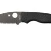 Spyderco Shaman C229GSBK Serrated Navaja, Sal Glesser Design -Viper Ventas SPC229GSBK 01 spyderco spc229gsbk 01