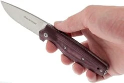 Viper Dan 1 5928CBR Burgundy Micarta N690, Drop-point -Viper Ventas VPV5928CBR 08 viper dan 1 vpv5928cbr 08