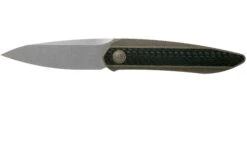 WE Knife Black Void Opus 2010A Bronze Carbon Fibre Navaja, Diseño Justin Lundquist