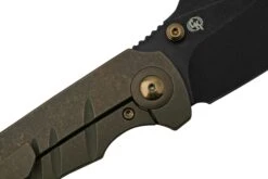 WE Knife Riff-Raff Bronze Titanium, Blackwashed CPM 20CV WE22020B-1 Navaja, Diseño De Matt Christensen -Viper Ventas WKWE22020B 1 05 weknife