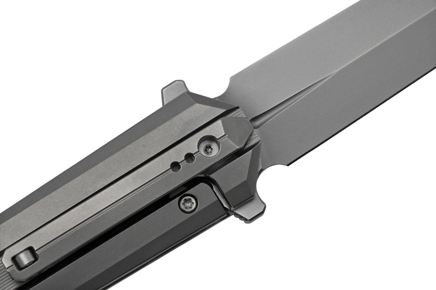 WE Knife Diatomic WE22032-2 Gray Bead Blasted Titanium, Gray Bead Blasted Single Edge Navaja 7 WE Knife Diatomic WE22032-2 Gray Bead Blasted Titanium, Gray Bead Blasted Single Edge Navaja - Imagen 5