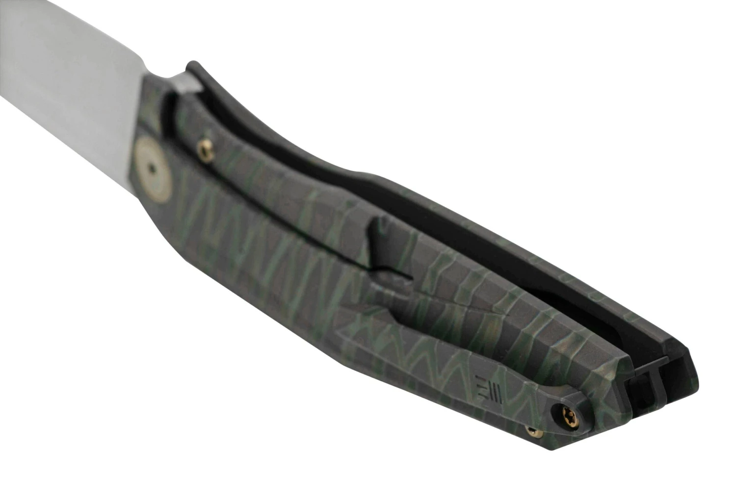 WE Knife Cybernetic WE22033-3 Tiger Stripe Pattern Flamed Titanium, Bead Blasted Limited Edition, Navaja 6 WE Knife Cybernetic WE22033-3 Tiger Stripe Pattern Flamed Titanium, Bead Blasted Limited Edition, Navaja - Imagen 4